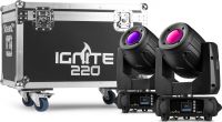 IGNITE220 LED Spot Moving Head 2pcs in Flightcase