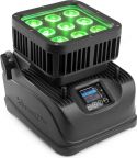 Light & effects, StarColor72B Flood Light 9x 8W RGBW Outdoor with Battery Pack