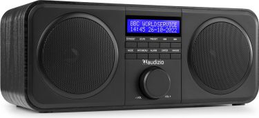 DAB Radio 'God lyd i kompakt design' DAB/DAB+/FM/Vækkeur, Sort