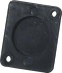 Brands, Eurolite Universal XLR Blanking Plate, black plast