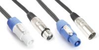 CX05-3 Audio Combi Kabel Powerconnector B - XLR F / Powerconnector A - XLR M 3,0m