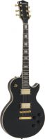 Musikinstrumenter, Dimavery LP-530 E-Guitar, black/gold