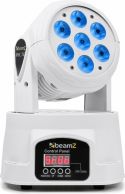 Beamz MHL74 Mini Moving Head 7x 10W LED hvid