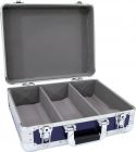 Flightcases & Racks, Roadinger CD Case ALU digital booking rounded blue