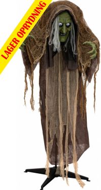 Europalms Halloween Figure Witch Hunchback, animated, 145cm