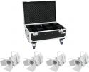 Eurolite, Eurolite Set 4x LED THA-40PC wh + Case