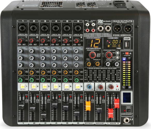 PDM-M604A 6-kanals musikmixer med forstærker