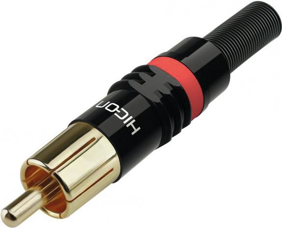 HICON RCA plug HI-CM03-RED