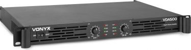 VDA500 PA Amplifier 1U 2x 250W