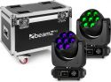 Diskolys & Lyseffekter, MHL740 LED Moving Head Zoom 7x40W 2 stykker i Flightcase