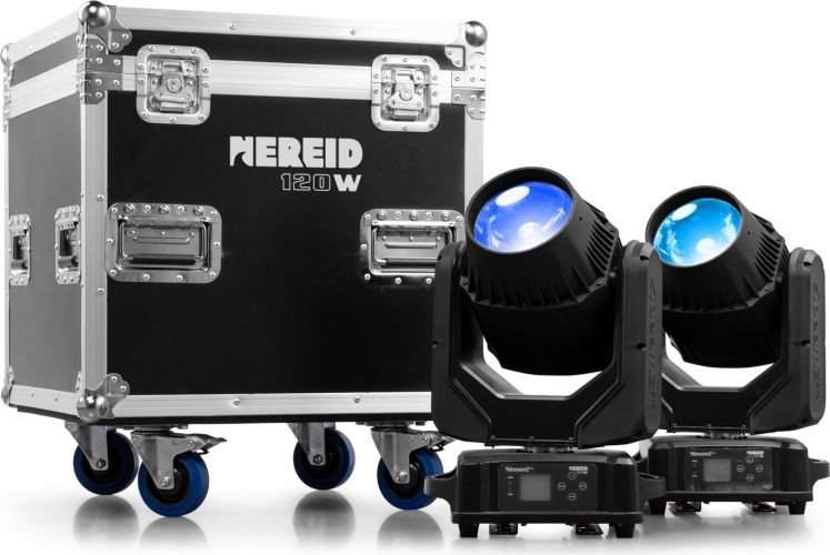 Nereid120 Outdoor LED Beam Moving Head 2pcs in Flightcase