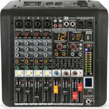 PDM-M404A 4-Channel Music Mixer with Amplifier