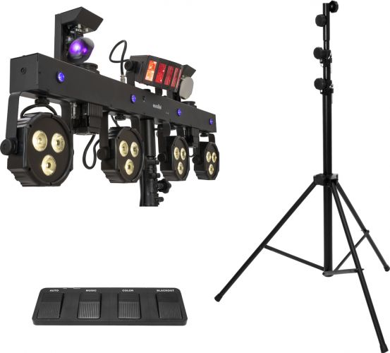 Eurolite Set LED KLS Scan Next FX Compact Light Set + Foot switch + Steel stand