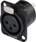 Cables & Plugs, HICON XLR mounting plug 3pin HI-X3DF-G