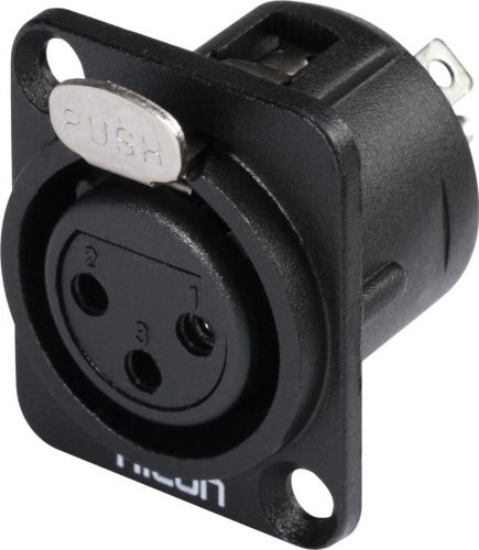 HICON XLR mounting plug 3pin HI-X3DF-G