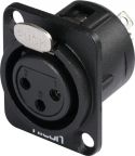 Connectors, HICON XLR mounting plug 3pin HI-X3DF-M