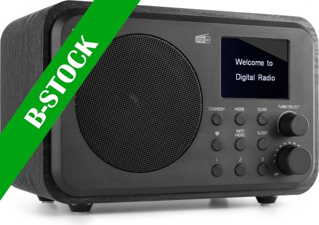 Milan DAB+ Radio with Battery Black "B-STOCK"