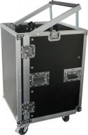 PD-F16U8 19" Rackcase 16U med hjul