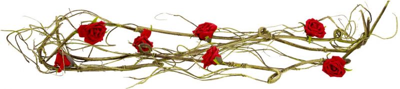 Europalms Rose Garland (EVA), artificial, red