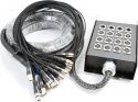 Kabler og stik, StageBox Multikabel 12-input / 4-output XLR, 15 meter