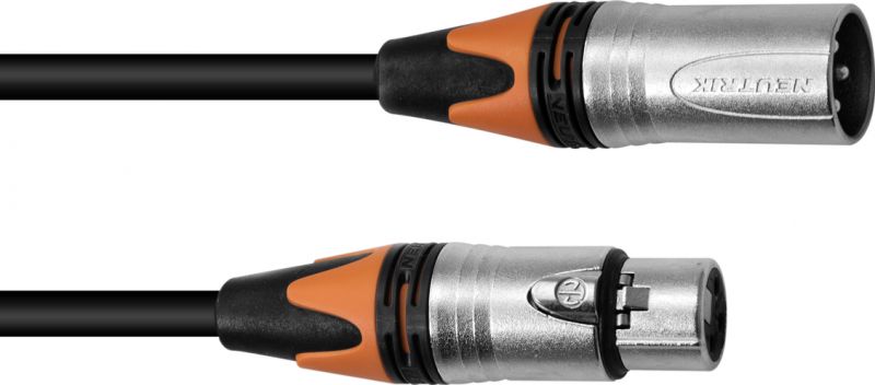 PSSO XLR cable COL 3pin 3m bk Neutrik