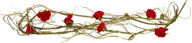 Europalms Rose Garland (EVA), artificial, red