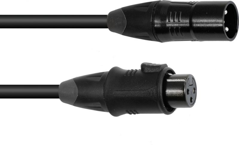 Eurolite DMX cable EC-1 IP65 3pin 3m bk