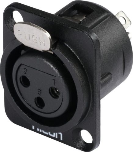 HICON XLR mounting plug 3pin HI-X3DF-M