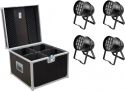 Par Cans, Eurolite Set 4x LED PAR-64 HCL 12x10W bk + Case