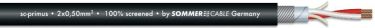 SOMMER CABLE Microphone cable 2x0.50 100m bk SC-Primus FRNC