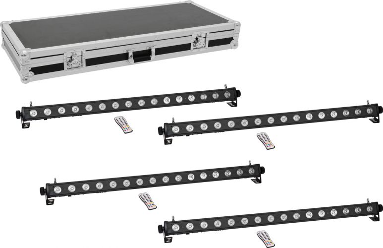 Eurolite Set 4x LED PIX-16 QCL Bar + Case