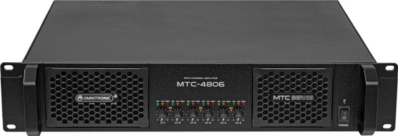 Omnitronic MTC-4806 6-Channel Amplifier