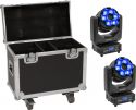 Eurolite Set 2x LED TMH-H240 Beam/Wash/Flower Effect + Case