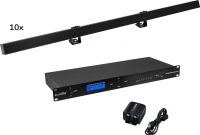 Eurolite Set 10x LED PR-100/32 Pixel DMX Rail bk + DMX Software