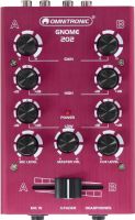 DJ Mixers, Omnitronic GNOME-202 Mini Mixer red