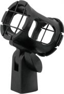 Microphone Holders, Omnitronic SLIM-01 Microphone-Clamp bl