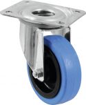 Swivel Castor, Roadinger Swivel Castor 100mm BLUE WHEEL light blue