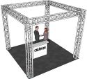 Komplette Setup, Alutruss Truss set QUADLOCK 6082 square 4x4x3.5m (WxDxH)