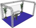 Komplette Setup, Alutruss Truss set QUADLOCK 6082R U-Figure 7x4x3.5m (WxDxH)