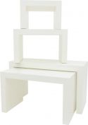 Accessories, Europalms LEICHTSIN DECO TABLES, white