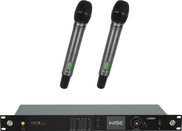 PSSO Set WISE TWO + 2x Dyn. wireless microphone 823-832/863-865MHz