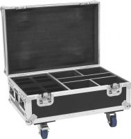 Roadinger Flightcase 4x AKKU IP UP-4 Plus HCL Spot WDMX with Charging Function