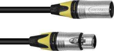 PSSO XLR cable COL 3pin 20m bk Neutrik