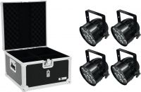 Eurolite Set 4x LED PAR-56 QCL Short sw + EPS Case