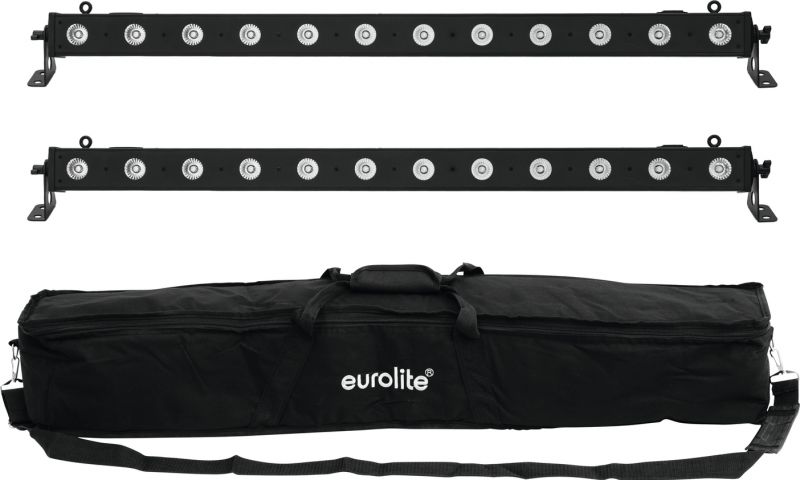 Eurolite Set 2x LED BAR-12 QCL RGBW + Soft Bag