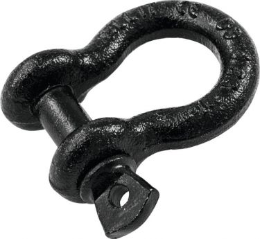 SAFETEX Shackle 10mm black with Screwbolt