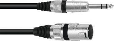 Omnitronic Adaptercable XLR(M)/Jack stereo 0.2m bk