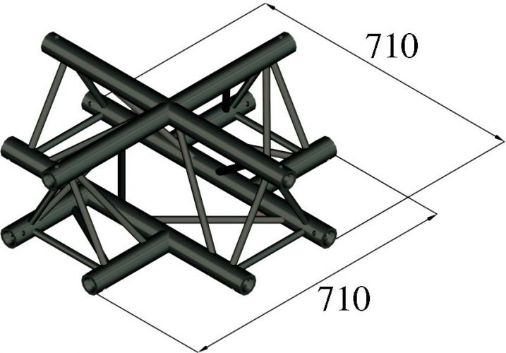 Alutruss TRILOCK S-PAC-41 4-Way Cross