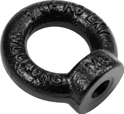 SAFETEX Ring Nut M8 black galvanized DIN 582