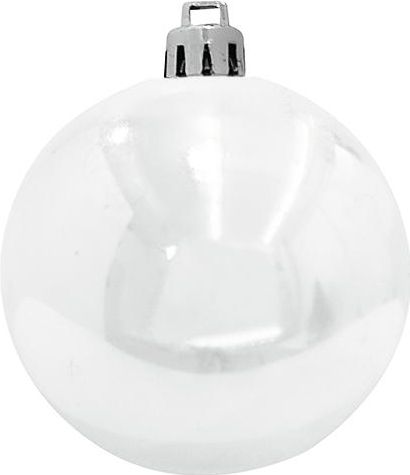 Europalms Deco Ball 10cm, white 4x